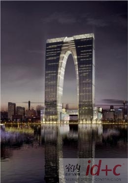 世界最大门形建筑苏州东方之门