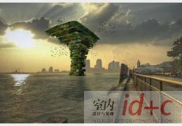 荷兰建筑师设计飘浮的“绿色摩天楼”